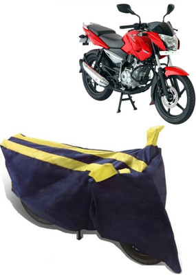 AutoKick Two Wheeler Cover for Bajaj(Pulsar 135 LS DTS-i, Yellow)