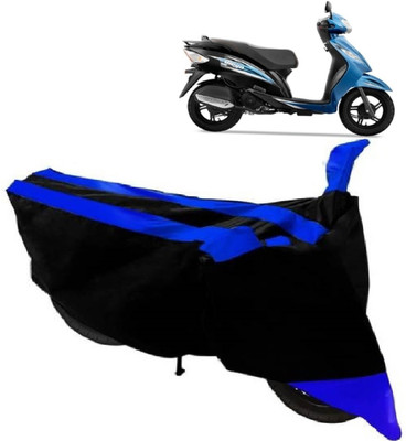 AutoKick Two Wheeler Cover for TVS(Wego, Blue)