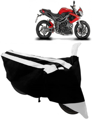 AutoKick Two Wheeler Cover for DSK Benelli(TNT R, White)