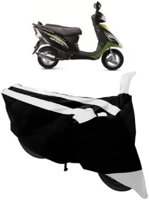 Elegance Two Wheeler Cover for TVS(Scooty Streak, White)