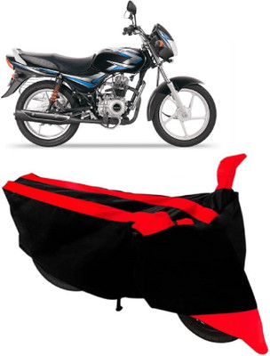 Elegance Two Wheeler Cover for Bajaj(CT 100, Red)