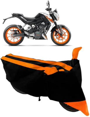 AutoKick Two Wheeler Cover for KTM(Duke 200, Orange)