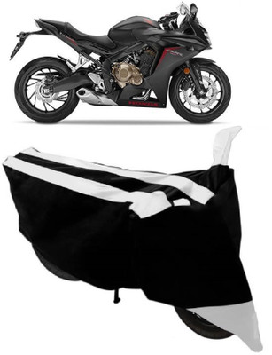 AutoKick Two Wheeler Cover for Honda(CBR 650F, White)