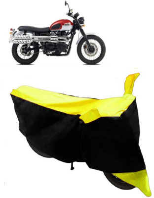 Elegance Two Wheeler Cover for Triumph(Scrambler, Red, Black)