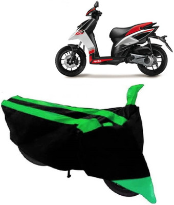 Everlend Waterproof Two Wheeler Cover for Aprilia(SR 125, Green, Black)