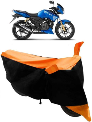 APNEK Two Wheeler Cover for TVS(Apache, Orange)