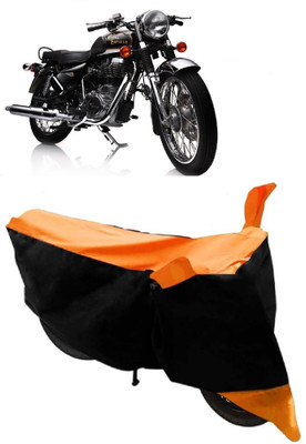 AutoKick Two Wheeler Cover for Royal Enfield(Electra Delux, Orange)
