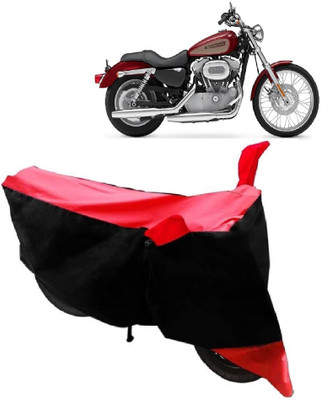 Elegance Two Wheeler Cover for Harley Davidson(XL 883, Red)