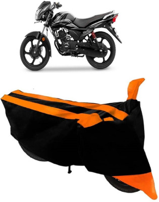 AutoRock Two Wheeler Cover for TVS(Victor New, Orange)