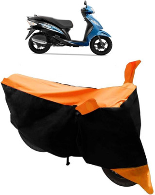 Elegance Two Wheeler Cover for TVS(Wego, Orange)