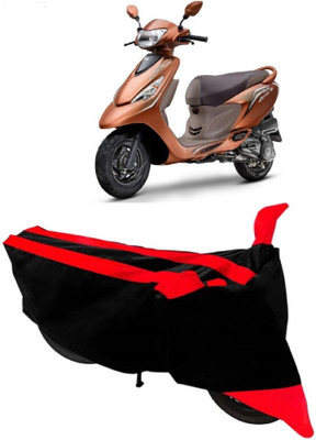 AutoKick Two Wheeler Cover for TVS(Zest, Red)