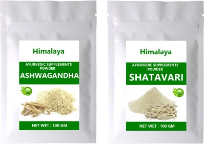 HIMALAYA NATURAL ASHWAGANDHA POWDER AND NATURAL SHATAVARI POWDER ( 100(Pack of 2)