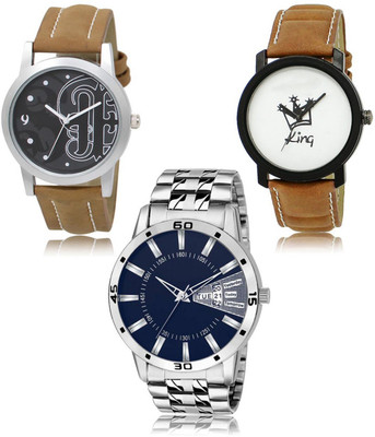 SWIFFIN New latest Designer Combo of 3 Analog Watch  - For Men