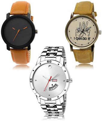 SWIFFIN New latest Designer Combo of 3 Analog Watch  - For Men