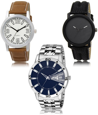 FERRIZZO New latest Designer Combo of 3 Analog Watch  - For Men