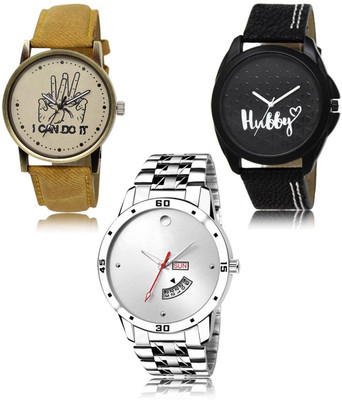 SWIFFIN New latest Designer Combo of 3 Analog Watch  - For Men