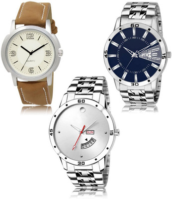SWIFFIN New latest Designer Combo of 3 Analog Watch  - For Men