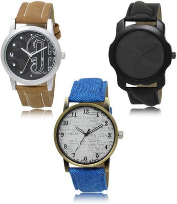 SWIFFIN New latest Designer Combo of 3 Analog Watch  - For Men