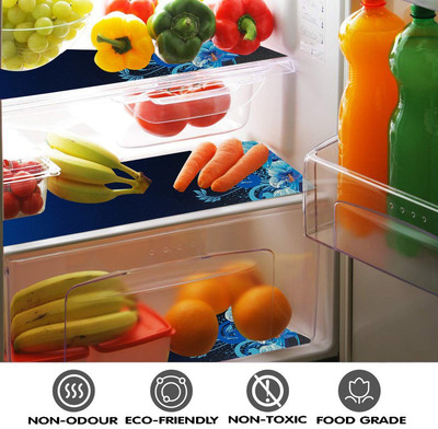 LooMantha Fridge Mat(Width: 55 cm, Blue)