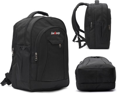 LeeRooy MN-Canvas 30 Ltr Black School Bag Backpack For Unisex Waterproof Backpack(Black, 22 L)