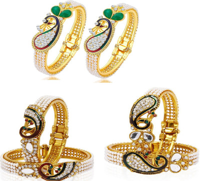 JSD Alloy Gold-plated Bracelet Set(Pack of 6)