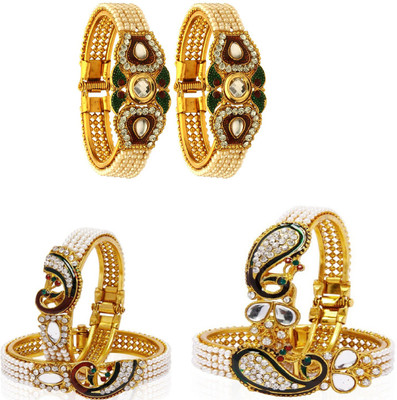 JSD Alloy Gold-plated Kada(Pack of 6)