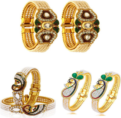 JSD Alloy Gold-plated Kada(Pack of 6)