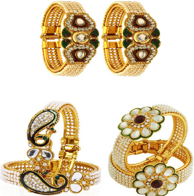 JSD Alloy Gold-plated Kada(Pack of 6)