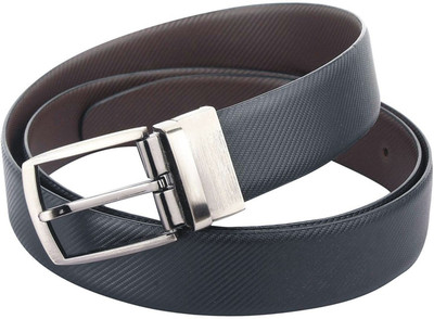 Aashika Men Formal Black Genuine Leather Reversible Belt