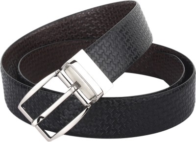 DCENT KRAFT Men Casual, Formal, Party Black Genuine Leather Reversible Belt