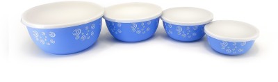ALSAAS Steel Grocery Container  - 2000 ml, 1250 ml, 750 ml, 500 ml(Pack of 4, Blue)