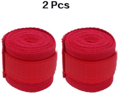 DreamPalace India (1 pair) Stretchable cotton Boxing Hand Wraps Red Boxing Hand Wrap(Red, 274 cm)