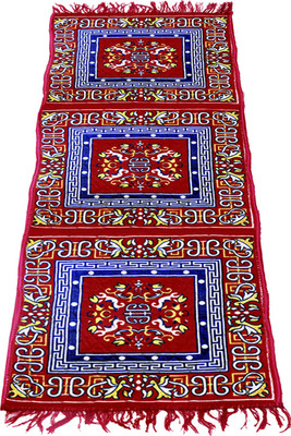 KUBER INDUSTRIES Multicolor Velvet Runner(2 ft,  X 6 ft, Rectangle)