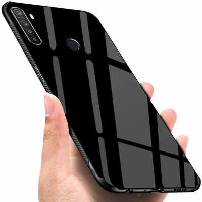 COVERBLACK Back Cover for Realme 5 Pro(Black, Dual Protection)