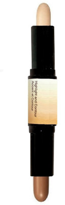 tanvi27 BEST 2 IN 1 HIGHLIGHT & CONTOUR STICK FOR PROFESSIONAL'S FACE Highlighter(ALABASTER, NUTTY)