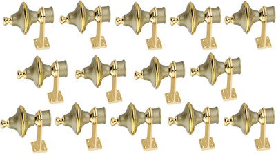 GROWNIX Multicolor Rod Rail Bracket Metal(Pack of 14)