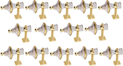 GROWNIX Multicolor Rod Rail Bracket Metal(Pack of 14)