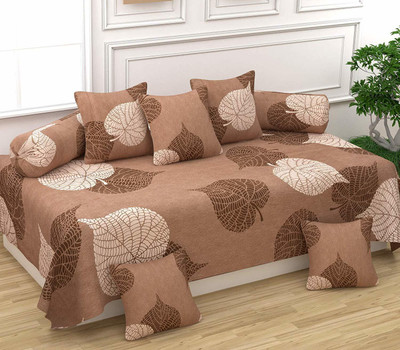 DECOR VATIKA Polycotton Floral Diwan Set(Multicolor)