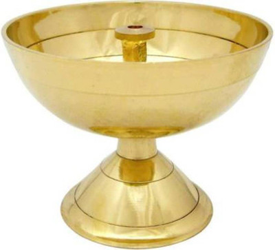 NAVYAKSH Brass Table Diya(Height: 1.5 inch)