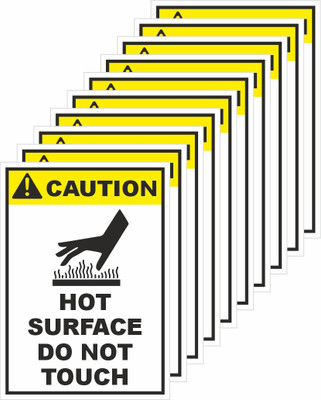 rangvishwa Hot Surface Do Not Touch Emergency Sign