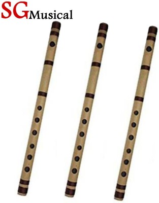 SG MUSICAL SGM-U7 Indian Natural Bansuri A Scale Bamboo Flute(40 cm)