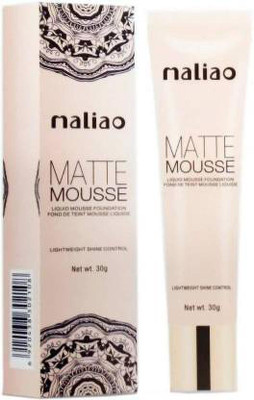 maliao Matte Mousse Liquid Foundation Lightweight Shine Control  Foundation(Multicolor, 30 g)
