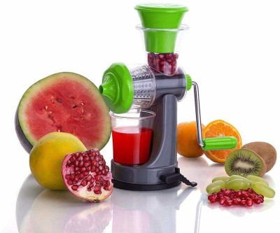 YAKONDA Plastic Hand Juicer and Vegetables,Fruit Juicer for All Fruits,Juice Maker Machine(Green, Grey, Clear Pack of 1)