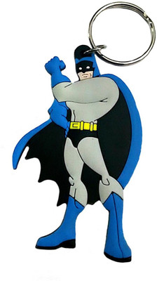 Relicon Two Sided Batman DC Comics Superhero (Design-1) Rubber Keychain for Car Bike Keyring Key Chain