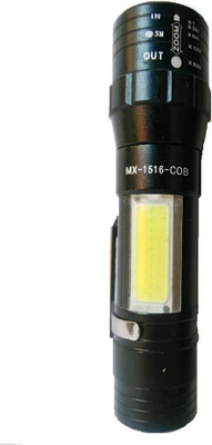 BLAPOXE Zoomable, High Lumen, Water Resistant, 3 Light Modes for Camping, Hiking LED Spot Light(Black)