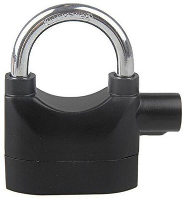 hari 110dba Anti-Theft Siren Alarm Lock Motor Bike Padlock with Smart Motion Sensor Electronic Lock(Black)