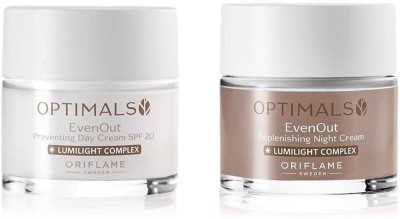 Oriflame Sweden Optimals Even Out Day & Night Cream SPF20 (100 ml) (Pack of 2)(100 ml)