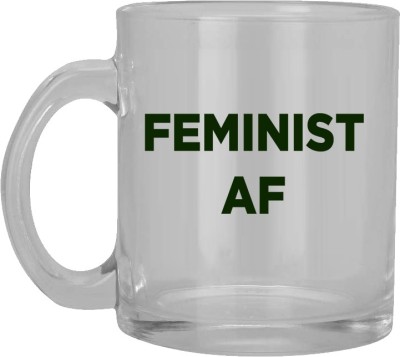 RADANYA RNDPMG174CA Funny ''Feminist AF'' - 11 Oz Ceramic With C-handle (Microwave and Dishwasher Safe Ceramic Coffee Mug(350 ml)