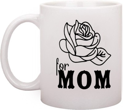 RADANYA RNDPMG229WB Mothers Day Funny Christmas Gifts Coffee for Mom, For Mom Coffee, Best Birthday Gift for Mom, Mother Cup, White 11 Oz Ceramic Coffee Mug(350 ml)