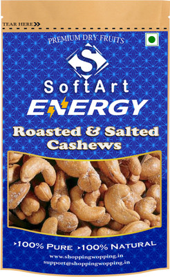 Soft Art Energy Roasted & Salted Kaju Vaccum Pack Cashews(1 x 250 g)